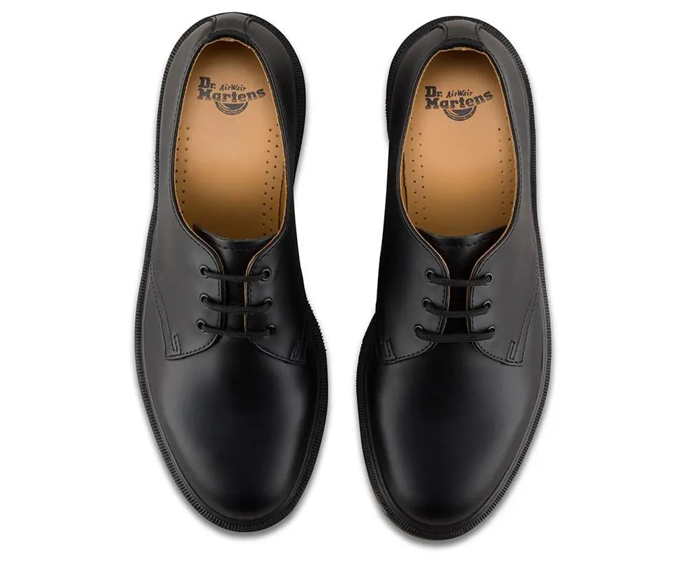 1461p Slim Fit - Black Smooth Leather Shoes