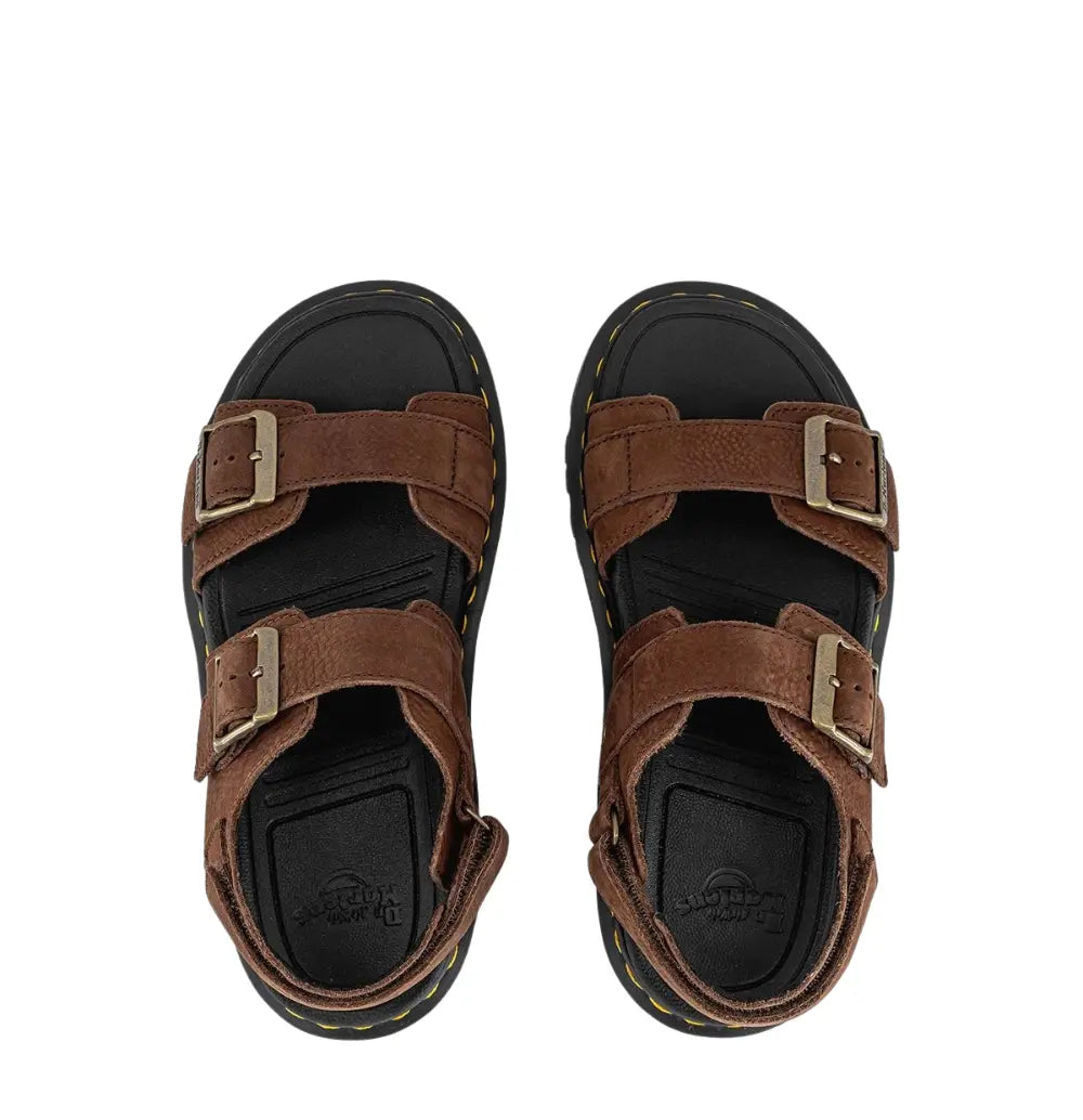 Zebzag - Sepia Brown Nubuck - Adjustable Womans Sandal
