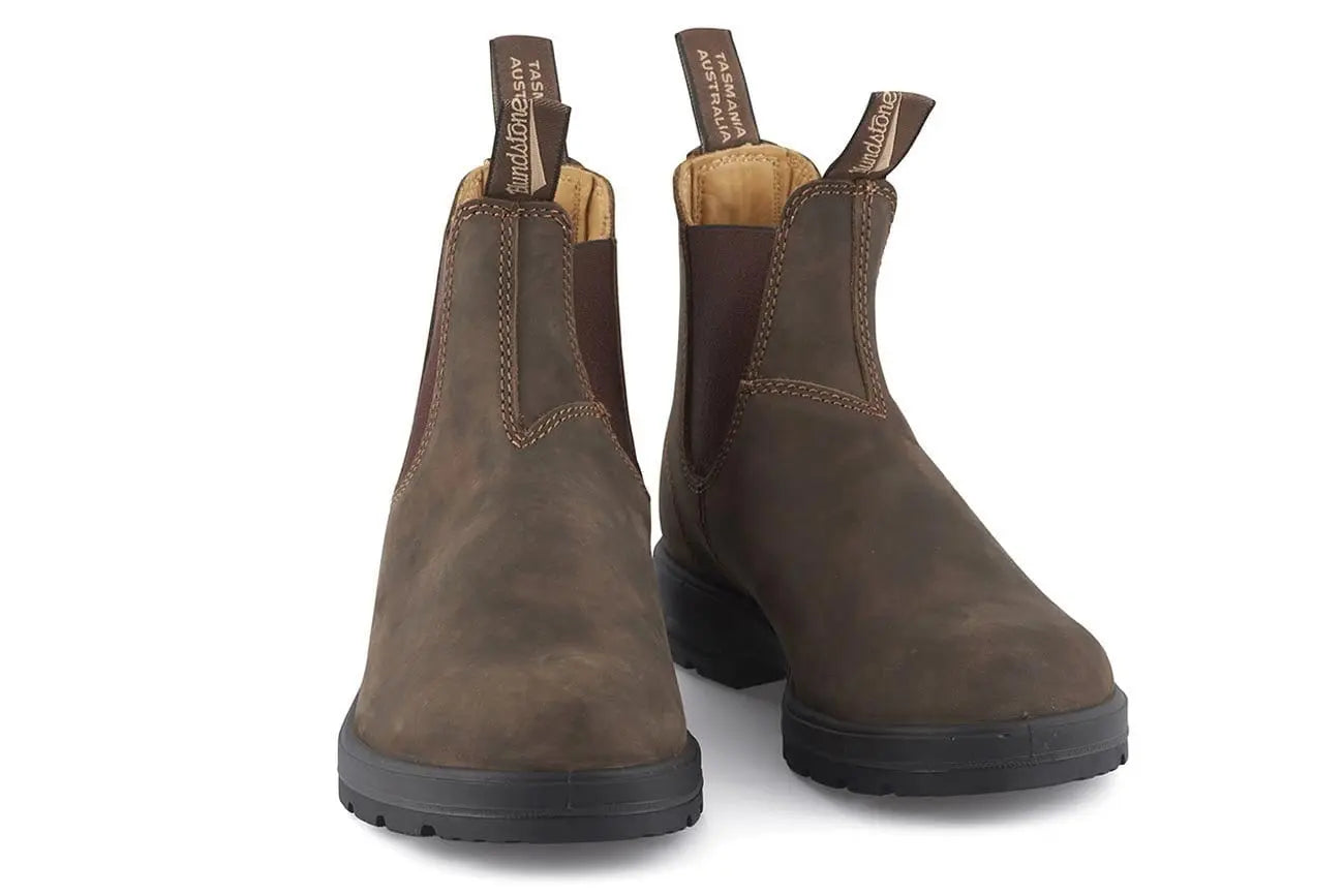 Blundstone 585 Slip On Chelsea Boots - Rustic Brown
