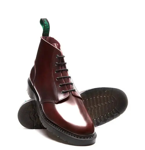 Solovair Astronaut Boot - Burgundy Rub-off