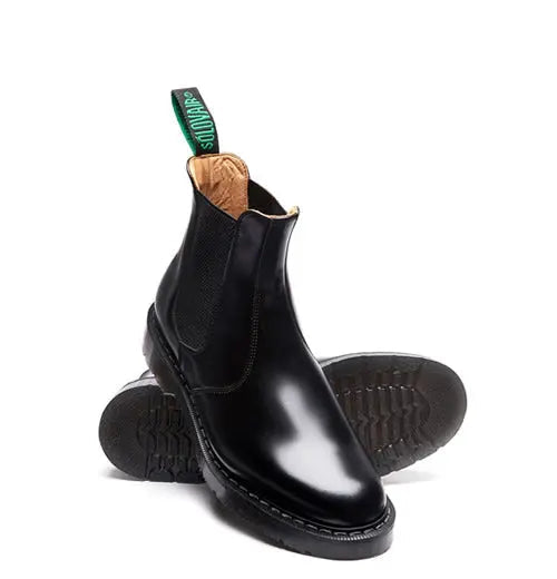Solovair Dealer Boot - Black Hi-Shine