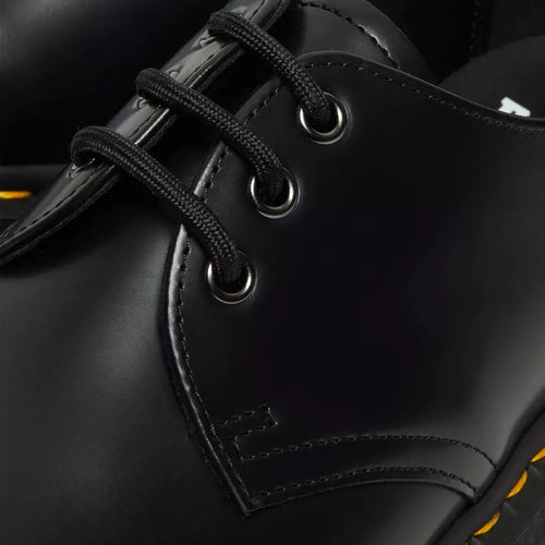 1461 Quad - Black Smooth Leather Shoes
