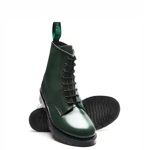 Solovair Derby Boot - Green Leather