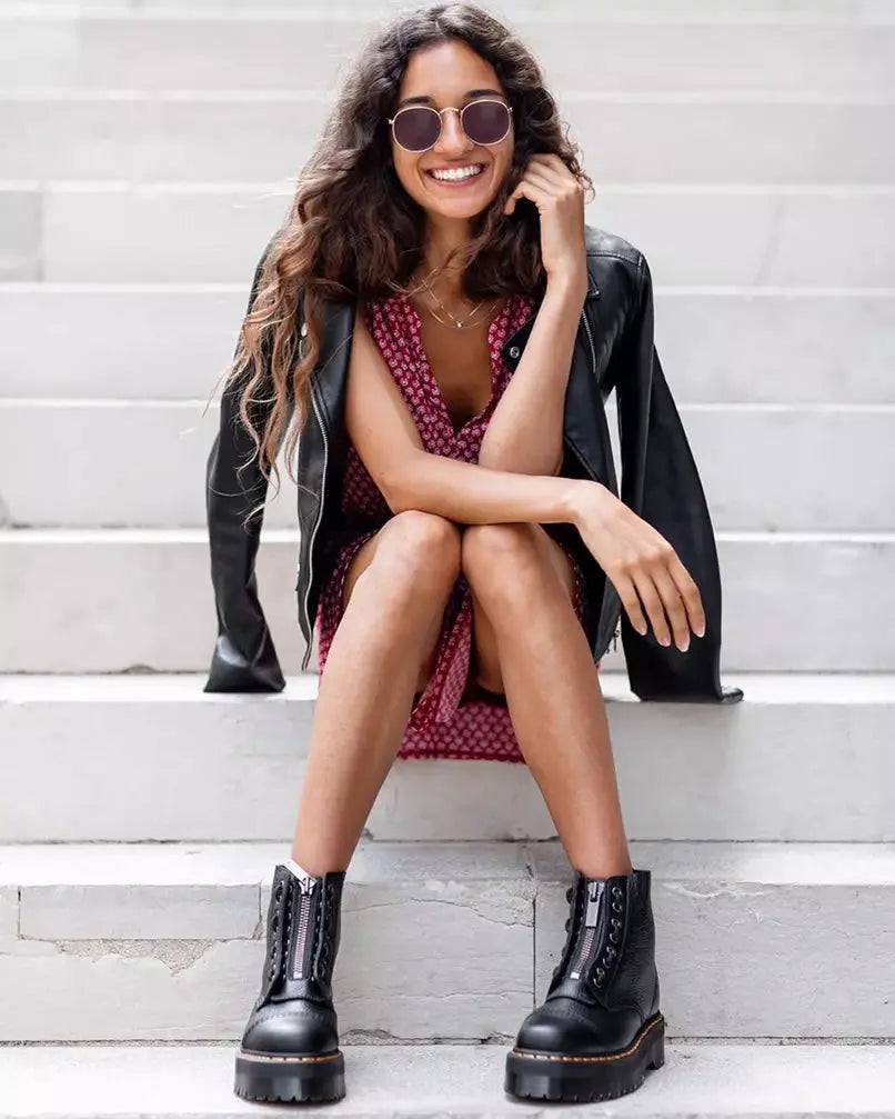 Sinclair - Black Nappa Boots