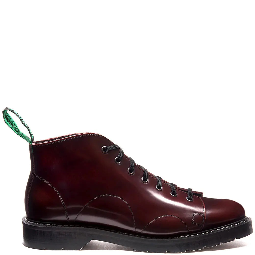 Solovair Monkey Boot - Burgundy Rub-Off