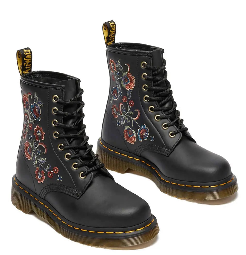 1460 Vonda 8-Eye Leather Floral Boot