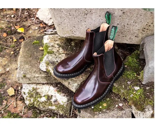 Solovair Dealer Boot - Burgundy Rub-Off
