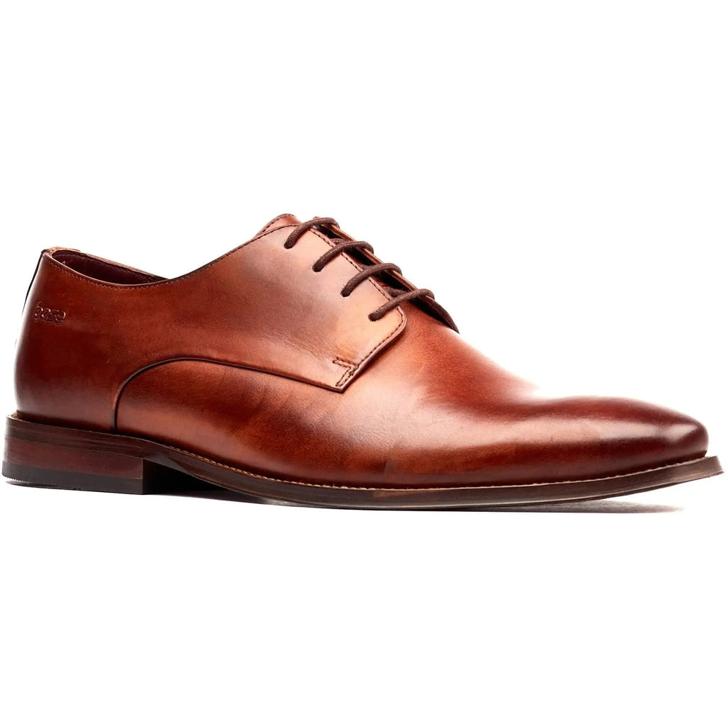 Base London Marley Plain Toe Derby Shoe - Tan