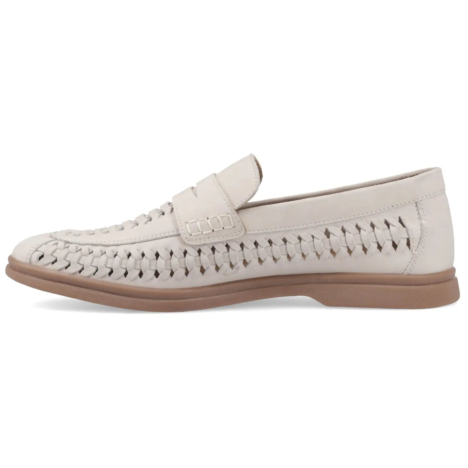 Hush Puppies Bowie Men's Leather Loafer in Taupe