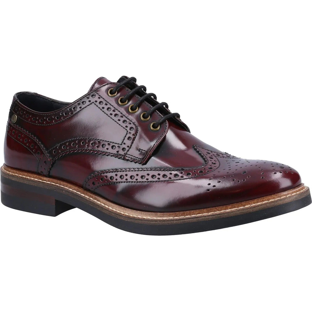 Base London Woburn Excel Brogue - Burgundy