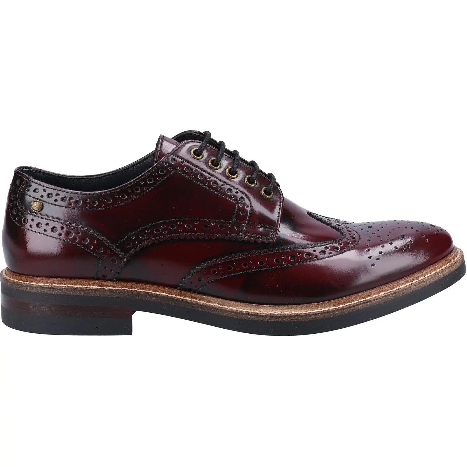 Base London Woburn Excel Brogue - Burgundy