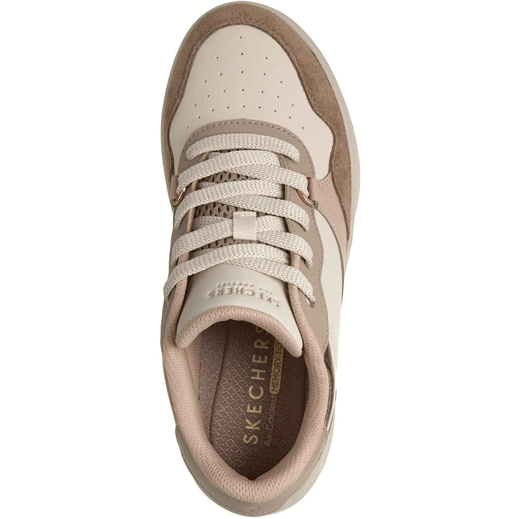Skechers UNO CTL Subtle Shimmer Court Trainers