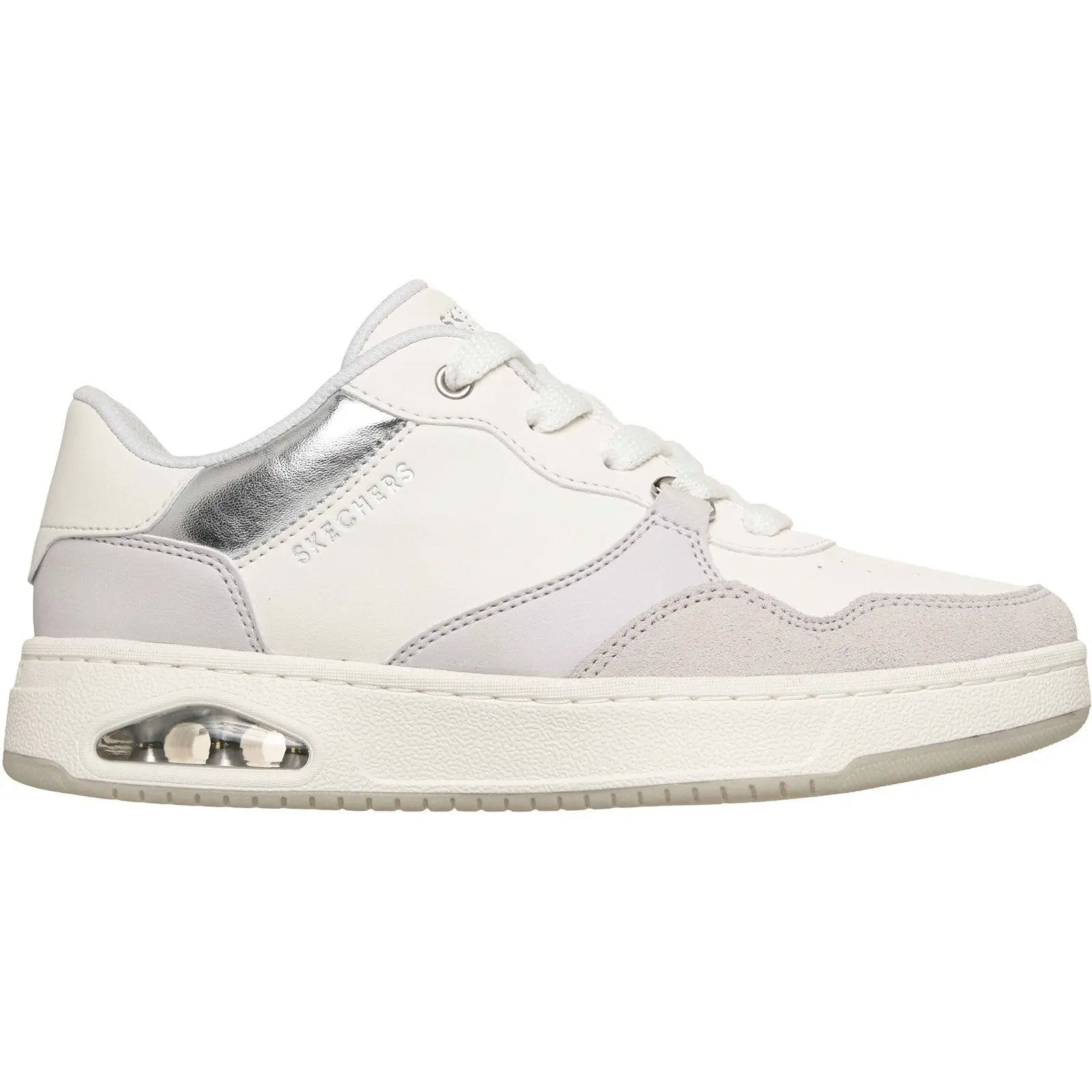 Skechers UNO CTL Subtle Shimmer Court Trainers
