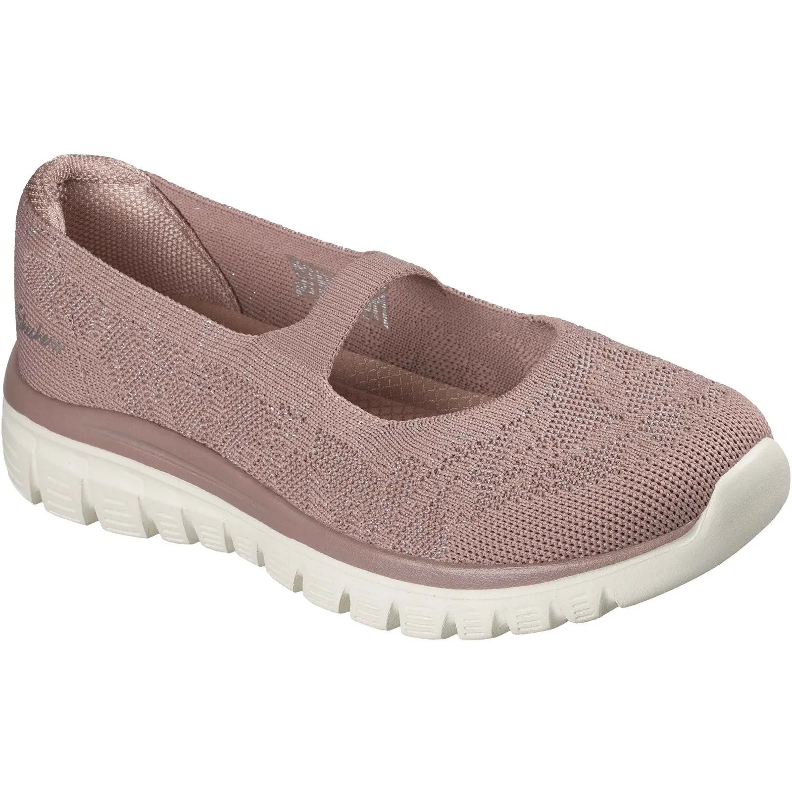 Skechers Graceful Shimmer Knit Mary Jane Slip-On
