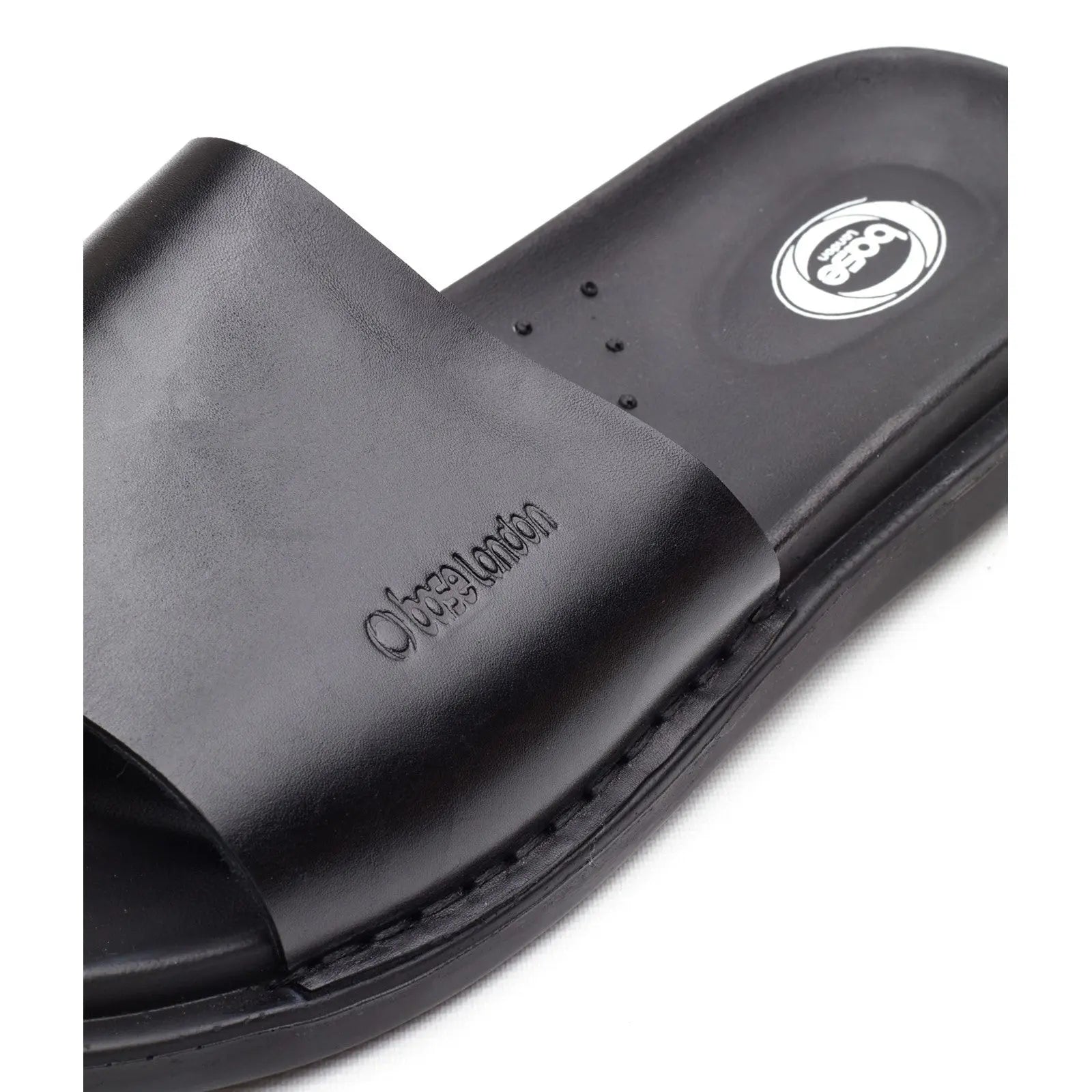 Base London Albany Slide Sandal - Black
